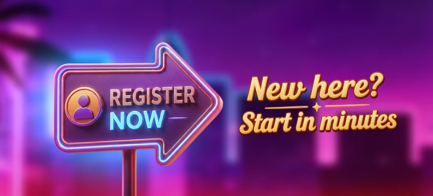 How to register LuckyHills casino